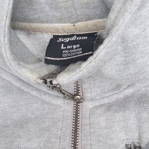 Sugar Gray Zip-Up Men's Sweater